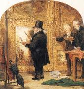 William Parrott J M W Turner at the Royal Academy,Varnishing Day France oil painting artist